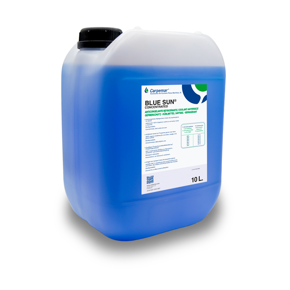 Blue Sun Concentrado – envase en ángulo